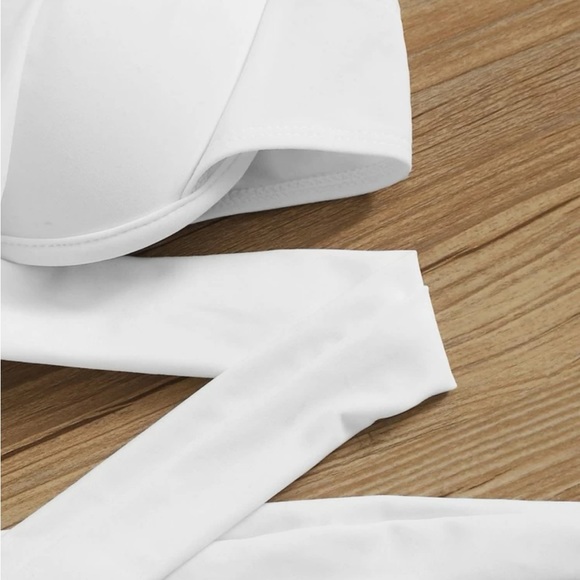 White Push Up Swim Bra Top - Picture 6 of 11